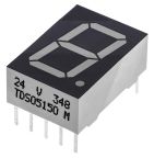 TDSO5150 Vishay 1 7 Segment LED Display Anode Red 5mcd Right Side 13 mm