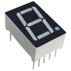 Kingbright 1 7 Segment LED Display Anode Yellow 140mcd Right Side 20.3 mm