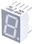 HDSP-5551 Avago Technologies 1 7 Segment LED Display Anode Red 1.48mcd Right Side 14.2 mm