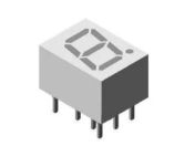 Vishay 1 7 Segment LED Display Anode Green