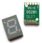 Broadcom 1 7 Segment LED Display Anode Red 7.5mcd Right Side 7 mm