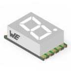 157143S12800 Wurth Elektronik 1 7 Segment LED Display Anode Super Red 28mcd Right Side 14.2 mm