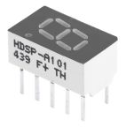 HDSP-A101 Broadcom 2 7 Segment LED Display Anode Red 3.6mcd Right Side 7.6 mm