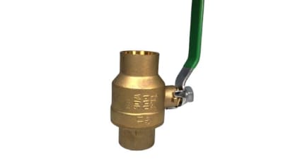 APOLLO VALVES 600 WOG 1 1/4 - BALL VALVE, 1-1/4 INCH, FORGED BRASS, FULL PORT BALL VALVE, 600 WOG