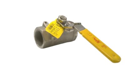 APOLLO VALVES 761052764A - BALL VALVE, 2-PIECE, 1 INCH NOMINAL, FNPT END STYLE, STANDARD PORT, LEVER-LOCK HANDLE, MOUNTING PAD, STAINLESS STEEL BODY