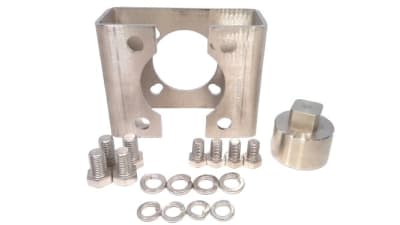 APOLLO VALVES 78163301 - VALVE MOUNTING KIT, PINNED RETAINER, CAM-LOCK AND GROUNDED, 1/2 INCH FNPT, STAINLESS STEEL, FOR: 87A10G/A20E/CT90