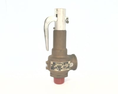 APOLLO VALVES 19-402-10 - , PRESSURE RELIEF VALVE, SIZE 1, PRESSURE 45, CAPACITY 931 LBS/HR, B.D. 4, SEAT DIAMETER .676