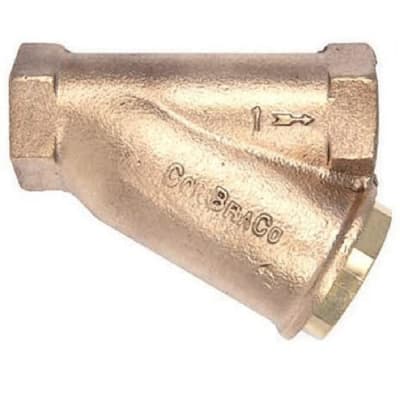 APOLLO VALVES 59-007-02 - 1-1/2" PIPE, FNPT ENDS, CAST BRONZE Y-STRAINER 400 PSI WOG RATING (MOQ=1, PKG QTY=1)
