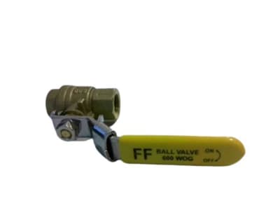 APOLLO VALVES 600 WOG 1/4 - BALL VALVE, CHROME PLATED BRASS, 0 DEGREES F - 350 DEGREES F, LEVER, 1/4"