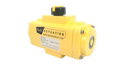 APOLLO VALVES AS0065N04ACA - VALVE ACTUATOR, AS SERIES, PNEUMATIC, QUARTER-TURN, 0065 SIZE, 90 DEG STROKE, 41 TO 15867 LBF-IN OUTPUT, CAST ALUMINUM ALLOY BODY