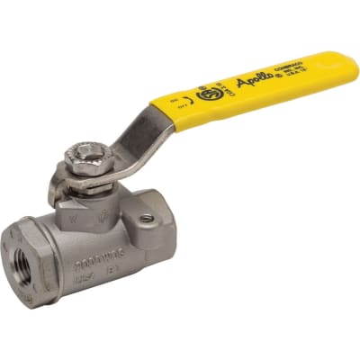 APOLLO VALVES 76-104-27A - VALVE, STAINLESS STEEL BALL VALVE, W/ LOCKING HANDLE, 3/4 INCH STANDARD PORT, 30 CV, LEAD FREE, 2000 PSI, THREADED FNPT X FNPT