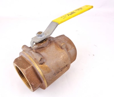 APOLLO VALVES 94A-109-01 - BALL VALVE, 94A SERIES, FULL-PORT, 2.5 INCH FNPT PORT, BRONZE, UL LISTED
