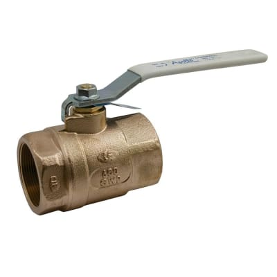 APOLLO VALVES 70LF-106-01 - 1-1/4" PIPE, STANDARD PORT, LEAD FREE BRONZE STANDARD BALL VALVE 2 PIECE, FEMALE NPT ENDS, LEVER HANDLE, 600 WOG, 150 WSP, (MOQ=1, PKG QTY=1)