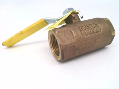 APOLLO VALVES 70-145-01 - VALVE, 1 INCH OPENING, BODY BRONZE, BALL VALVE, 316 SS BALL & STEM, SEAT: RPTFE, PKG: MPTFE