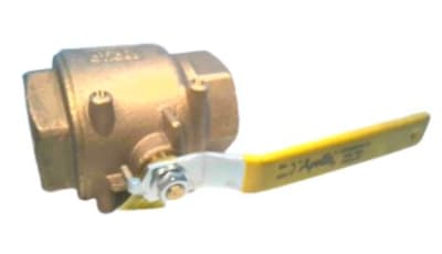 APOLLO VALVES 77-108-01 - BRONZE BALL VALVE, 77 SERIES, 2 INCH SIZE, THREADED ENDS, FULL PORT, MOUNTING PADS