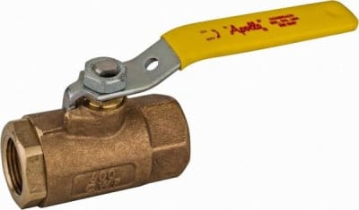 APOLLO VALVES 70-144-64 - 3/4" PIPE, STANDARD PORT, BRONZE STEAM SERVICE BALL VALVE 2 PIECE, INLINE - ONE WAY FLOW, FNPT X FNPT ENDS, LEVER HANDLE, 600 WOG, 250 WSP, (MOQ=1, PKG QTY=1)