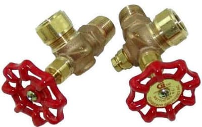 APOLLO VALVES 20-150-03 - WATER GAUGE VALVES, BRONZE, 1/2" PIPE, 5/8" GLASS,ALUMINUM WHEEL