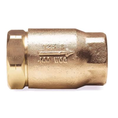 APOLLO VALVES 61-104-01 - CHECK VALVE, BRONZE SIZE: 3/4 IN., SPRING ACTUATED, TIGHT SHUT-OFF WITH LIQUID MEDIA, CRACKING PRESSURE: .5 PSI, MADE IN THE USA