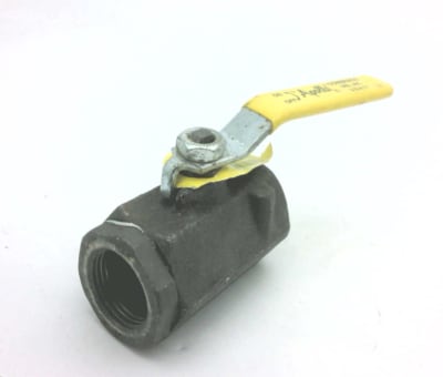 APOLLO VALVES 73A-105-01A - 1" PIPE, STANDARD PORT, CARBON STEEL STANDARD BALL VALVE 2 PIECE, INLINE - ONE WAY FLOW, FNPT X FNPT ENDS, LEVER HANDLE, 2,000 WOG, 150 WSP
