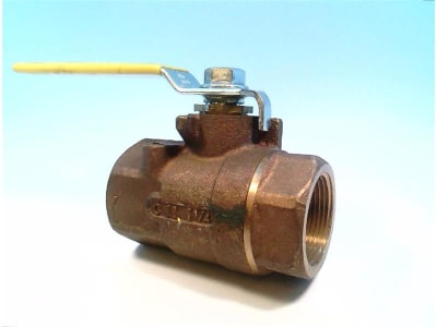 APOLLO VALVES 71-146-01 - BALL VALVE, 71 SERIES, LEAD FREE BRONZE, LEVER HANDLE, 1-1/4IN FNPT, 316SS BALL & STEM