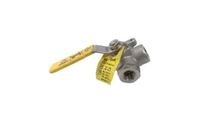 APOLLO VALVES 7660201 - STANDARD BALL VALVE, 800 WOG, 3/8" PIPE, STANDARD PORT, STAINLESS STEEL, FNPT X FNPT ENDS, LEVER HANDLE