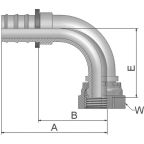 Parker 3B282-6-6B Hydraulic Fitting Female BSP, Brass, 0.375 in Hose ID