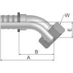 Parker 3C482-10-6 Hydraulic Fitting Female Metric, Steel, 0.375 in Hose ID