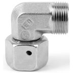 Parker EW22ZLCF Hydraulic Fitting Male, 24 °, Steel