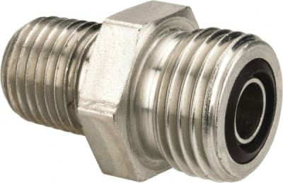 Parker Hannifin 6 FLO-S - COMPRESSION TUBE CONNECTOR: 1/4-18, ORFS X NPTF