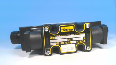 Parker Hannifin D1VW001CNYCF - SOLENOID OPERATED DIRECTIONAL CONTROL VALVE, D03 SIZE, MAX FLOW = 20 GPM, MAX PRESSURE = 5000 PSI, DUAL SOLENOID, 3 POSI