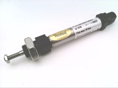 Parker Hannifin P1A-S010SS-0025 - PNEUMATIC CYLINDER, P1A SERIES, 10 MM BORE, SINGLE-ACTING, NON-ADJUSTABLE CUSHIONING, SPRING RETURN FOR RETRACT STROKE,