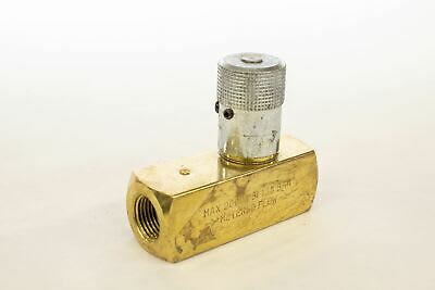 Parker Hannifin PF800B - DISCONTINUED BY MANUFACTURER, FLOW CONTROL VALVE, 5 GALLONS PER MINUTE, BRASS HYDRAULIC CONTROL VALVE