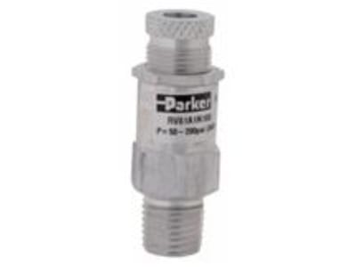 Parker Hannifin RV01A1N100 - RELIEF VALVE, 100 PSI, STEEL LOCKING NUT, BUNA