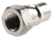 Parker Stainless Steel Hydraulic Quick Connect Coupling Male G 1/4 in, 35 Mpa