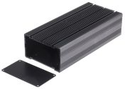 RS PRO Black Anodised Aluminium Heat Sink Case 60.5 mm, 225 mm, 105 mm