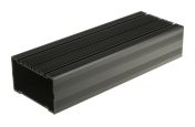 RS PRO Black Anodised Aluminium Heat Sink Case 60.5 mm, 285 mm, 105 mm