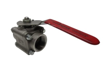 DISCONTINUED BY MANUFACTURER, BALL VALVE, BODY: CF8M, TRIM: 316, 1000 CWP PRESSURE RATING, TFE SEAT, 400 DEGREES F MAX. TEMP.