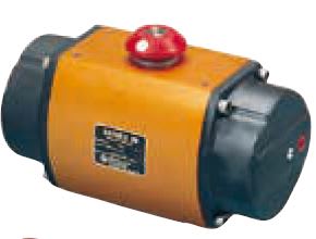 PNEUMATIC ACTUATOR, SERIES F39, 80 PSI OUTPUT TORQUE, SPRING RETURN, TWIN PISTON, DOUBLE RACK AND PINION, FEMALE OUTPUT SHAFT, REPLACEMENT FOR 20-39-SN-R6
