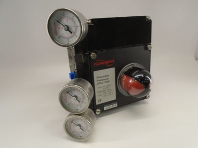 DISCONTINUED BY MANUFACTURER, PNEUMATIC POSTIONER, 4-20 MA, INPUT 20-100 KPA 3-15 PSI, SUPPLY 1 MPA MAX 150 PSI MAX, -4 TO 185 F TEMPERATURE RANGE SERIES APEX A7000