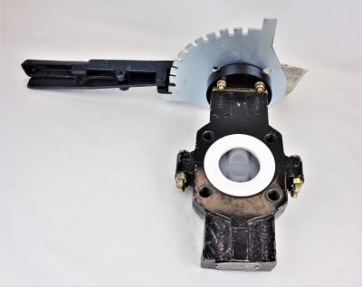 DISCONTINUED BY MANUFACTURER, LINED BUTTERFLY VALVE, 2 INCH, PTFE LINER MATERIAL, SPLIT BODY, LUG MOUNT, DCI BODY MATERIAL, 150 PSIG AT 350° F