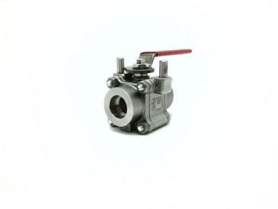 DISCONTINUED BY MANUFACTURER , BALL VALVE, 1/2IN, STAINLESS STEEL, SOCKET WELD