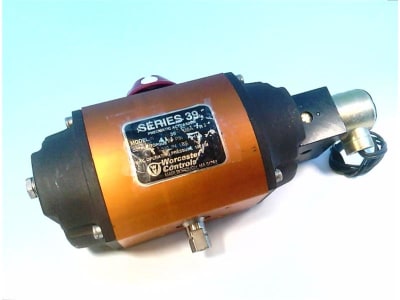 DISCONTINUED BY MANUFACTURER, PNEUMATIC VALVE ACTUATOR, SERIES 39S, DOUBLE ACTING, 510IN-LB AT 80PSI, 120VAC SOLENIOD, WATERTIGHT