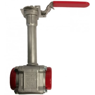 DISCONTINUED BY MANUFACTURER, CRYOGENIC THREE-PIECE BODIED EXTENDED BONNET BALL VALVE , BODY 1000, SEAT 180F