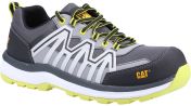 Caterpillar Charge Unisex Black, Lime Fibreglass Safety Trainer, UK 3, EU 36