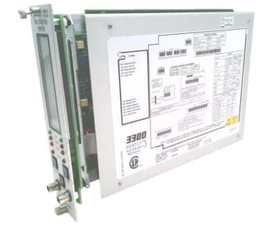 General Electric 3300/16-14-01-01-00-00-00 - DISCONTINUED BY MANUFACTURER, VIBRATION MONITOR, TWO CHANNEL, 0-400 MICRO-MILS PEAK-TO-PEAK FULL-SCALE RANGE, 3300(8 MM)