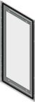 Schneider Electric NSYSFD Series Grey Sheet Steel Door, IP55 Flanged 1800 mm, 1800 mm, 1200 mm