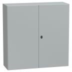 Schneider Electric PanelSeT S3D Series Grey Steel General Purpose Enclosure, IP55, IK10 1200 mm, 400 mm, 1200 mm