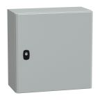 Schneider Electric PanelSeT S3D Series Grey Steel General Purpose Enclosure, IP66, IK10 400 mm, 200 mm, 400 mm