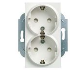 Siemens Miro White 1 Gang Socket Outlet, 16A