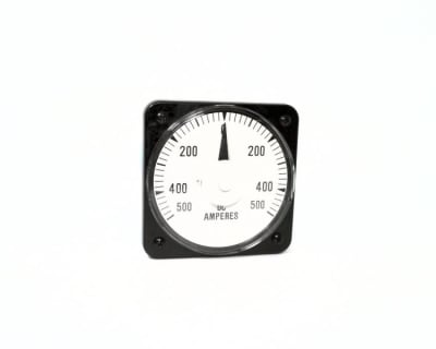 Yokogawa 103122AESF - PANEL METER, TB-AB/DB40, DC MILLIVOLTS, 6 DIGIT, ZERO CENTER BLACK COVER, RATED 100-0-00 MV/DC, SCALED 500-0-00 DC AMP A